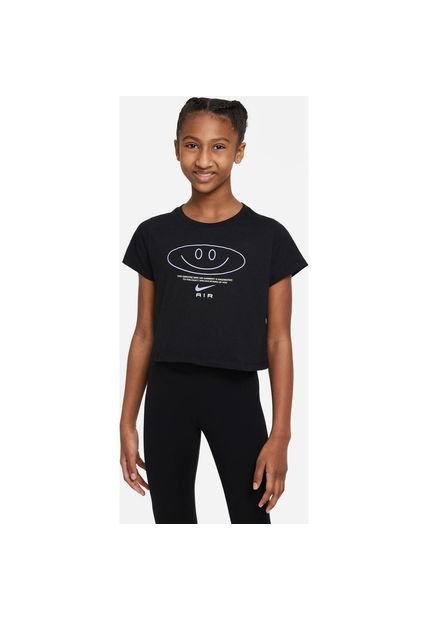 Camiseta Niños Nike Tee Crop Air Negro