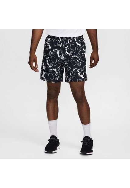 Pantaloneta Hombre Nike Challenger Negro