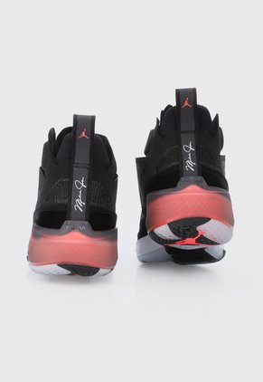 Tenis Basketball Negro-Blanco-Rosa Neón Nike Air Jordan XXXVII