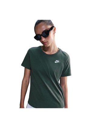 Camiseta Nike W Nsw Club Ss Tee Mujer-Verde