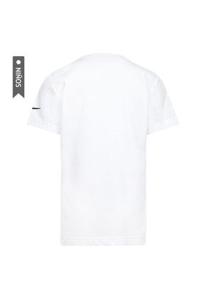 Camiseta Nike Nkb Hexagon Block Ss Tee Niño-Blanco