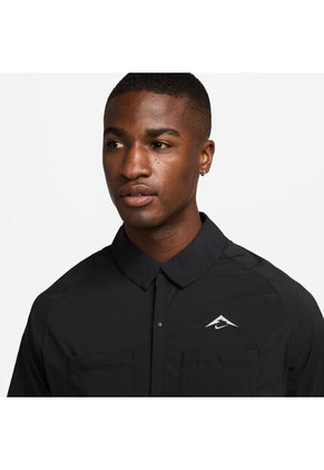 Camisa Hombre Running Nike Trail Negro