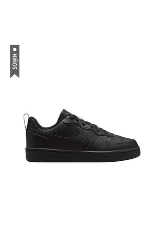 Tenis Nike Court Borough Low Recraft Niños-Negro Nike