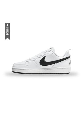 Tenis Nike Court Borough Niños-Blanco