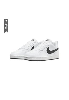 Tenis Nike Court Borough Niños-Blanco