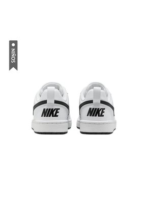 Tenis Nike Court Borough Niños-Blanco