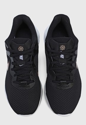 Tenis Negro-Blanco-Dorado Nike Revolution 6 NN