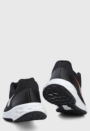 Tenis Negro-Blanco-Dorado Nike Revolution 6 NN