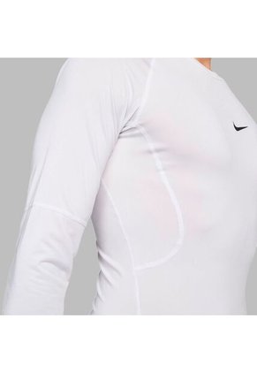 Camiseta Nike Hombre M Np Dri-Fit Tight Top Ls - Blanco