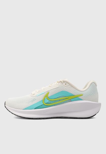 Tenis Running Beige-Verde-Blanco NIKE Downshifter 13