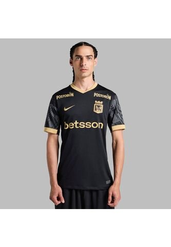 Camiseta Nike Hombre Atlético Nacional 2da 2025-Negro-Dorado Nike