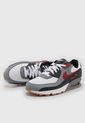 Tenis Lifestyle Gris-Blanco-Negro-Rojo Nike Air Max 90 de Nike