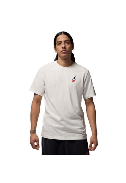 Camiseta Nike M J Brand Rare Aj3 Ss Crew Hombre -Blanco