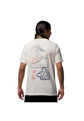 Camiseta Nike M J Brand Rare Aj3 Ss Crew Hombre -Blanco