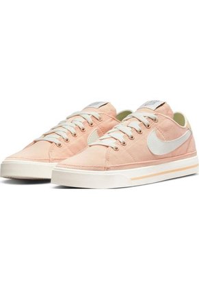 Tenis Mujer Nike Court Legacy Cnvs Rosa Claro