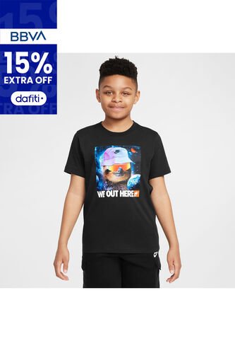 Camiseta Unisex Niño Lifestyle Nike Sportswear Negro Nike