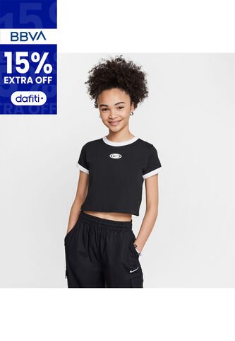 Camiseta Unisex Niño Lifestyle Nike Sportswear Negro Nike