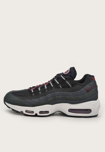 Tenis Lifestyle Negro-Gris-Marfil-Vinotinto Nike Air Max 95