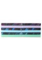 Set Bandas X6 Morado-Verde-Negro Nike Printed Assrtd 6pk de Nike