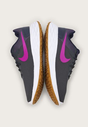 Tenis Running Negro-Violeta-Miel Nike Revolution 6 NN