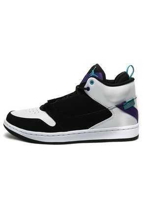 Tenis Basketball Negro-Blanco-Morado Nike Jordan Fadeaway