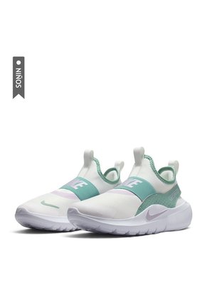 Tenis Nike Flex Runner 4 Gs Niño-Beige/Verde