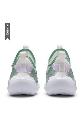 Tenis Nike Flex Runner 4 Gs Niño-Beige/Verde