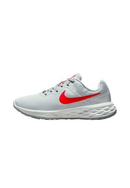 Tenis Nike Revolution 6 Mujer-Gris Claro