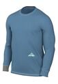 Camiseta Manga Larga Hombre Nike Drifit Tee Trail - Azul Cielo de Nike