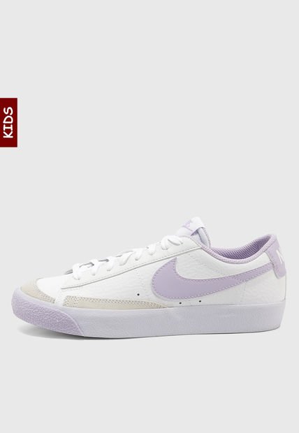 Tenis Lifestyle Blanco-Lila Nike Blazer Low '77