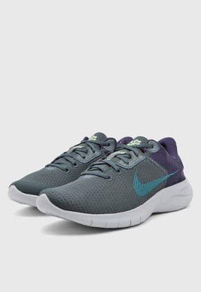 Tenis Running Verde Oscuro-Azul Nike Flex Experience Run 11