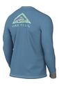 Camiseta Manga Larga Hombre Nike Drifit Tee Trail - Azul Cielo de Nike