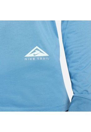 Camiseta Manga Larga Hombre Nike Drifit Tee Trail - Azul Cielo