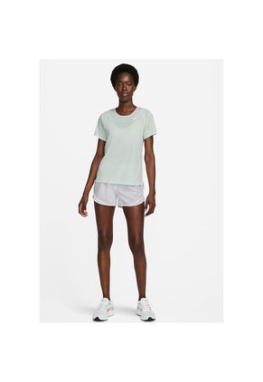 Camiseta Deportiva Mujer Nike Dry-Fit Race Top - Verde Claro