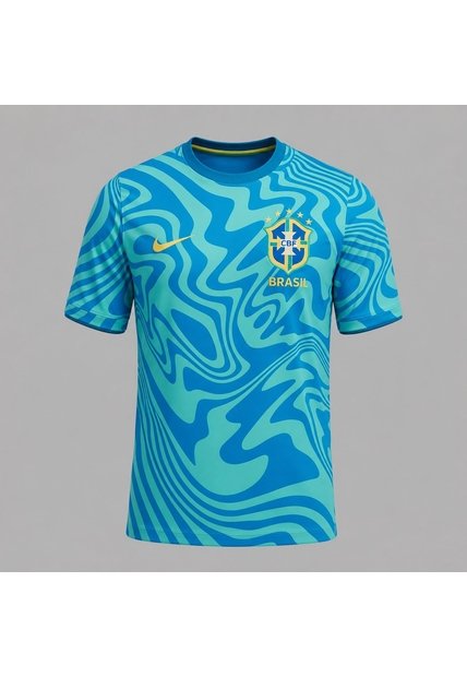 Camiseta Nike Hombre Brasil Academy Pro Prepartido - Azul - Fútbol | Uso Deportivo