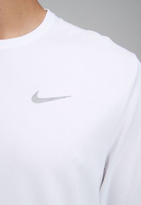 Camiseta Manga Larga NIKE Miler Blanco