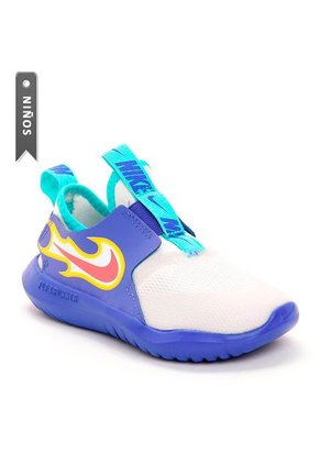 Tenis Nike Flex Runner Fire Para Infantes-Blanco