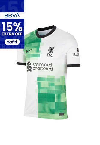Camiseta Hombre Liverpool FC Visitante 2023/24 Stadium Blanco Nike