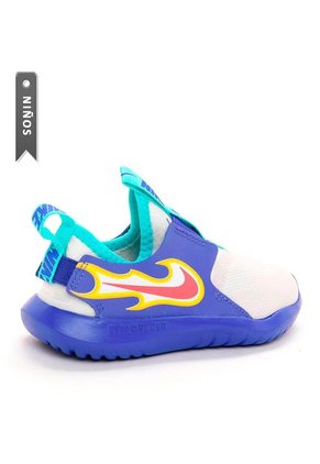 Tenis Nike Flex Runner Fire Para Infantes-Blanco