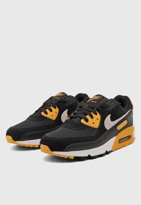 Tenis Lifestyle Negro-Mostaza-Blanco Nike Air Max 90