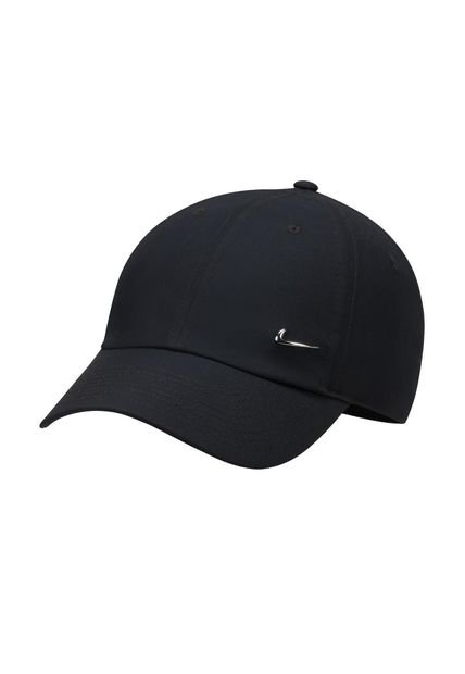 Gorra Nike Dri Fit Club Metal Swoosh-Negro