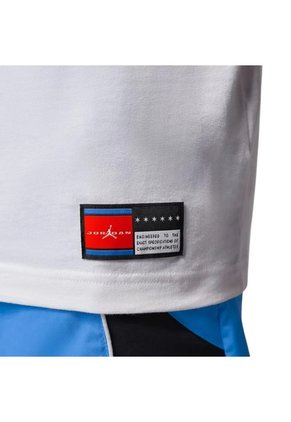 Camiseta Nike M J Brk Fc Lbr Gfx Ss Crw Hombre-Blanco