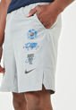 Pantaloneta Gris-Azul-Negro Nike Dri-Fit de Nike