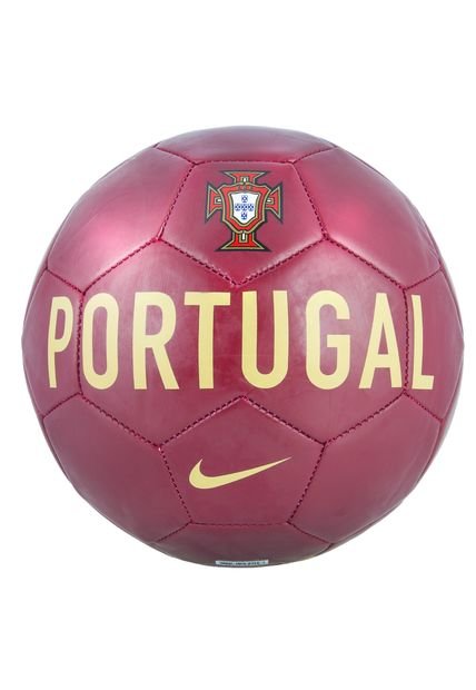 Balón de Futbol Nike Portugal Rojo-Dorado