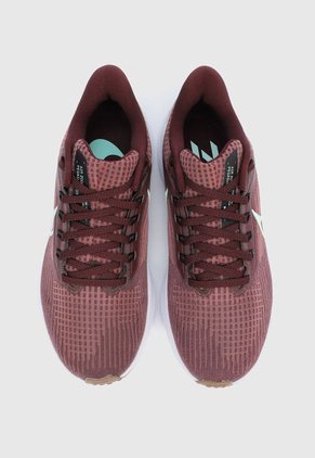 Tenis Running Vinotinto-Verde Menta-Blanco Nike Air Zoom Pegasus 39