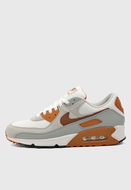 Tenis Lifestyle Blanco-Gris-Marrón Nike Air Max 90