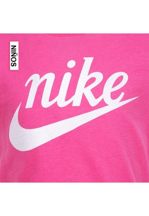 Camiseta Nike Nkg Script Futura Ss Tee Niña-Fucsia