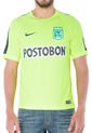 Camiseta Verde Neón Nike Em An Sqd15 Flashsstrng Top Atlético Nacional de Nike