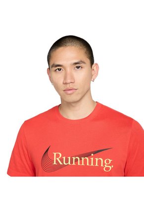 Camiseta Esqueleto Nike Dri-Fit Legend Hombre-Rojo