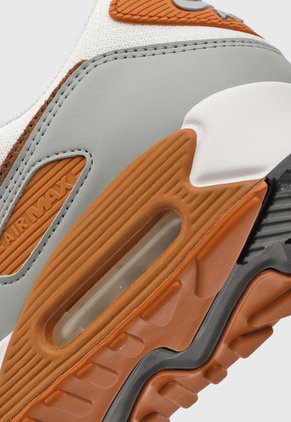 Tenis Lifestyle Blanco-Gris-Marrón Nike Air Max 90